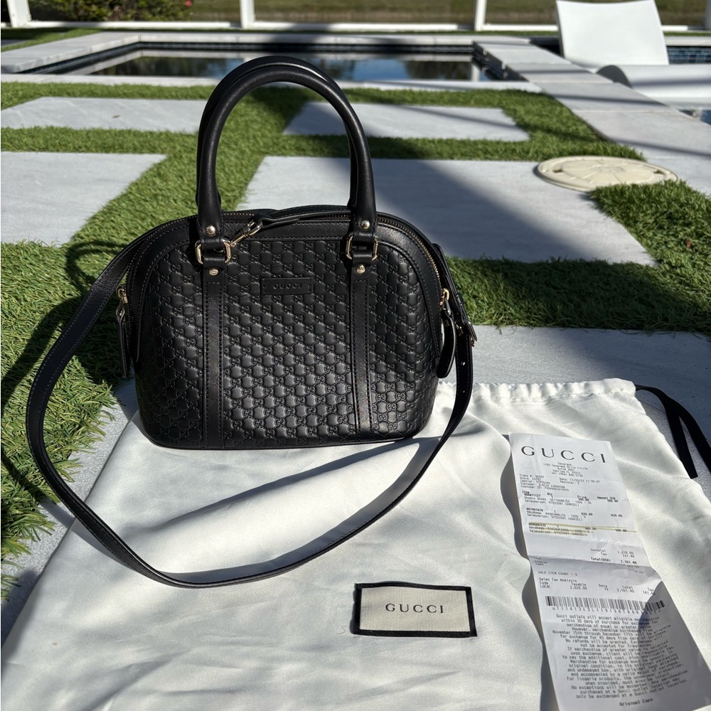Gucci Black Quilted Satchel - Picture 2 of 5